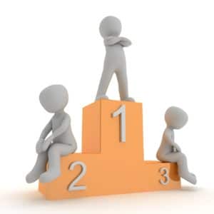 animation of person standing on top of number 1 and two other sitting on 2 and 3