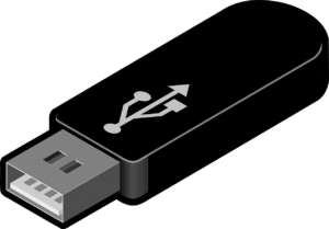 black USB 