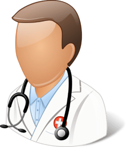 illustration of a faceless doctor