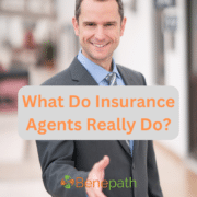 What Do Insurance Agents Really Do? text overlaying image of an agent holding his hand out for a handshake