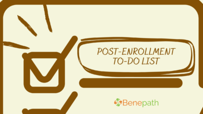 Post-Enrollment To-Do List text on a checklist