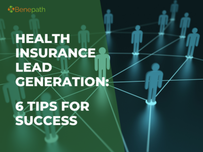A visual representation of interconnected people, emphasizing the network-building aspect of health insurance lead generation.